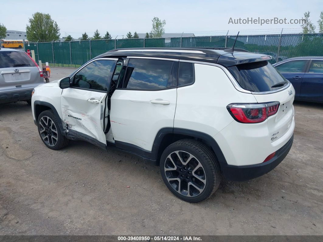 2018 Jeep Compass Limited 4x4 White vin: 3C4NJDCB0JT298433