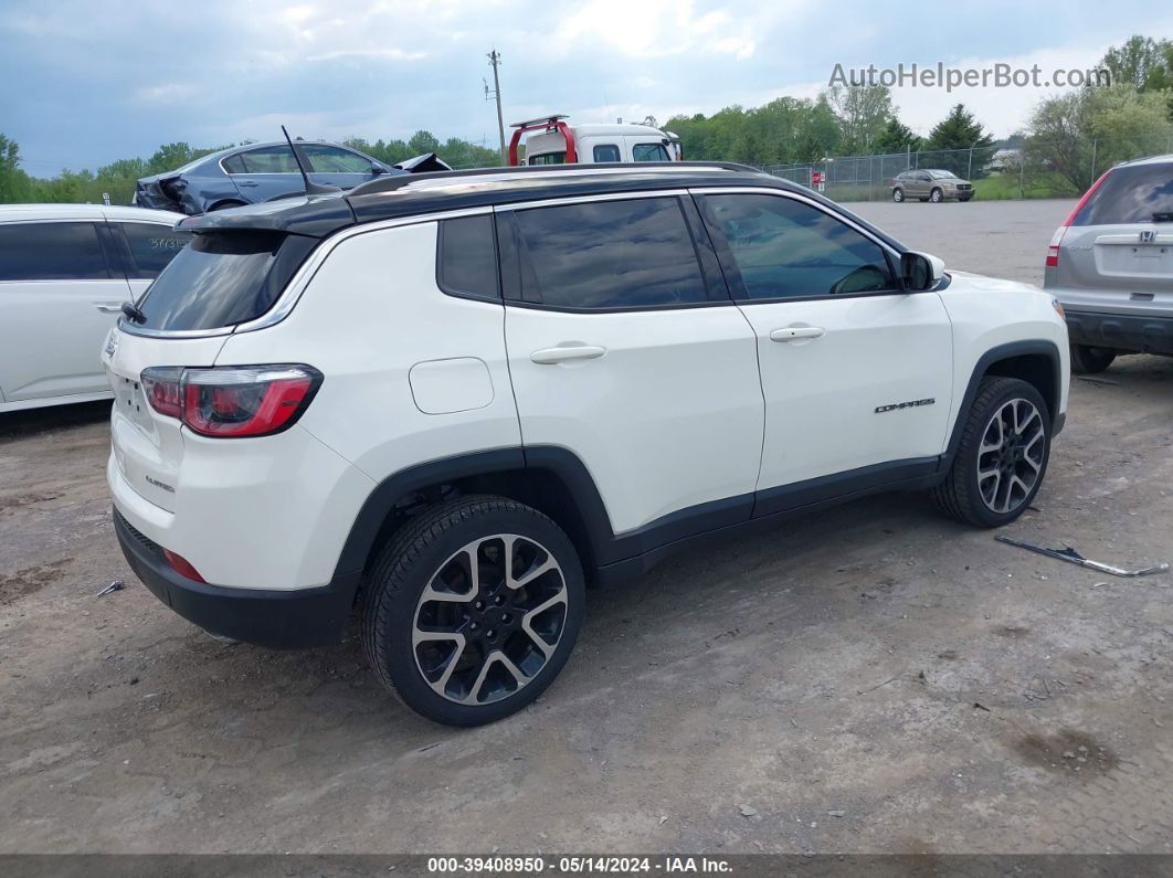 2018 Jeep Compass Limited 4x4 White vin: 3C4NJDCB0JT298433