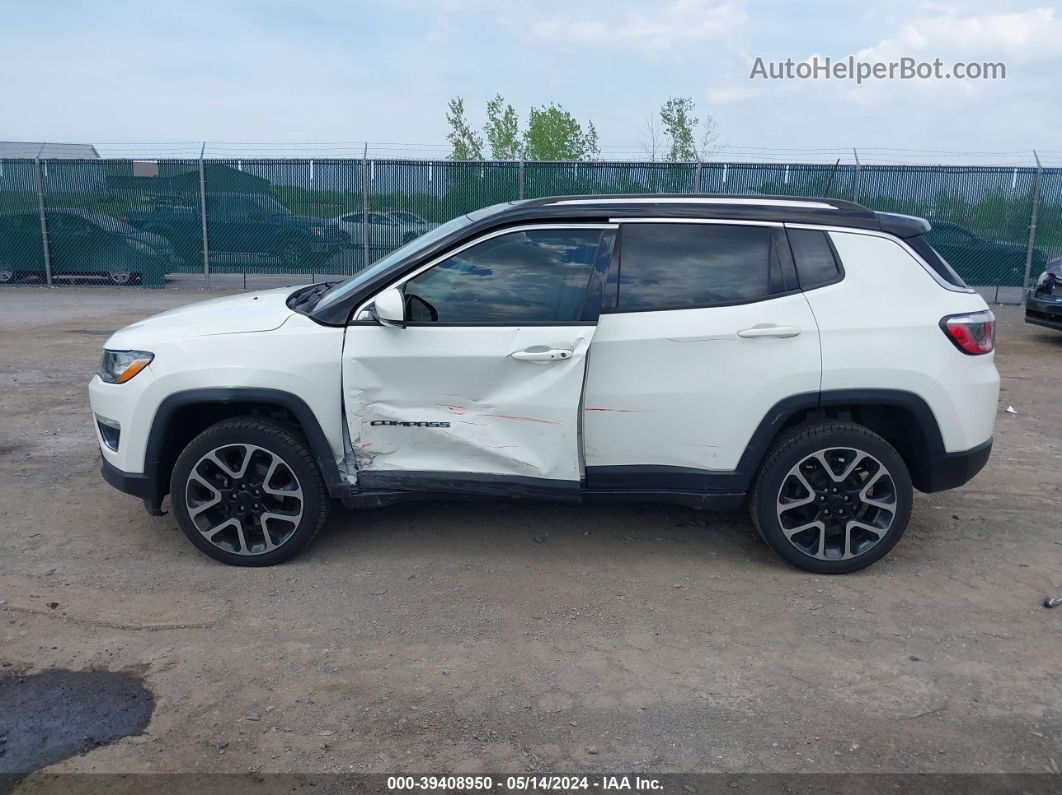 2018 Jeep Compass Limited 4x4 White vin: 3C4NJDCB0JT298433