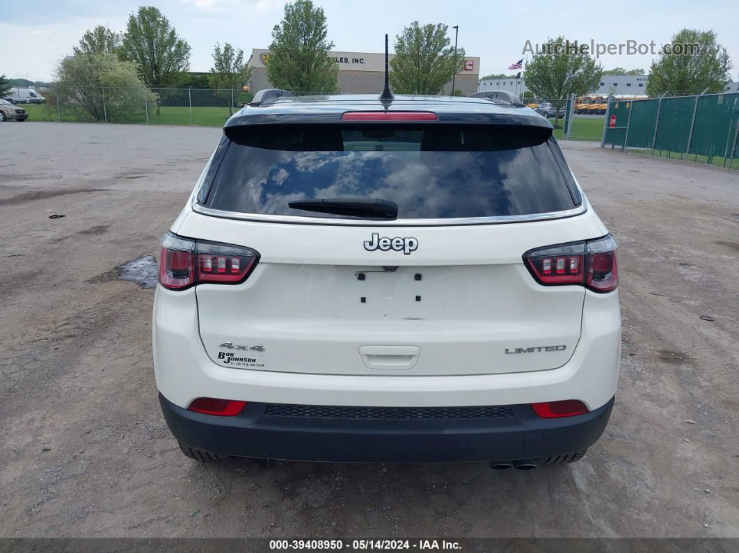 2018 Jeep Compass Limited 4x4 White vin: 3C4NJDCB0JT298433