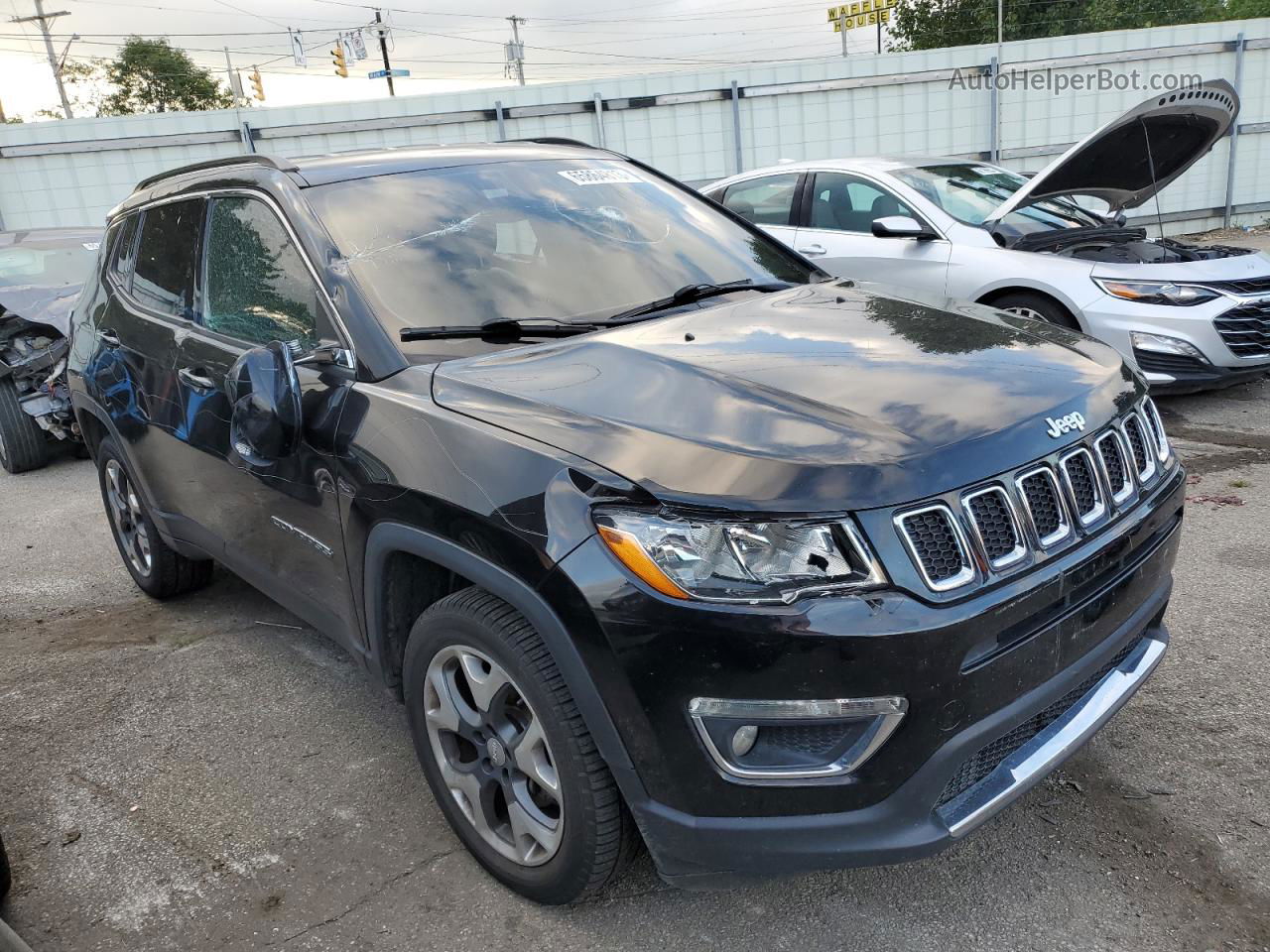 2018 Jeep Compass Limited Черный vin: 3C4NJDCB0JT372627