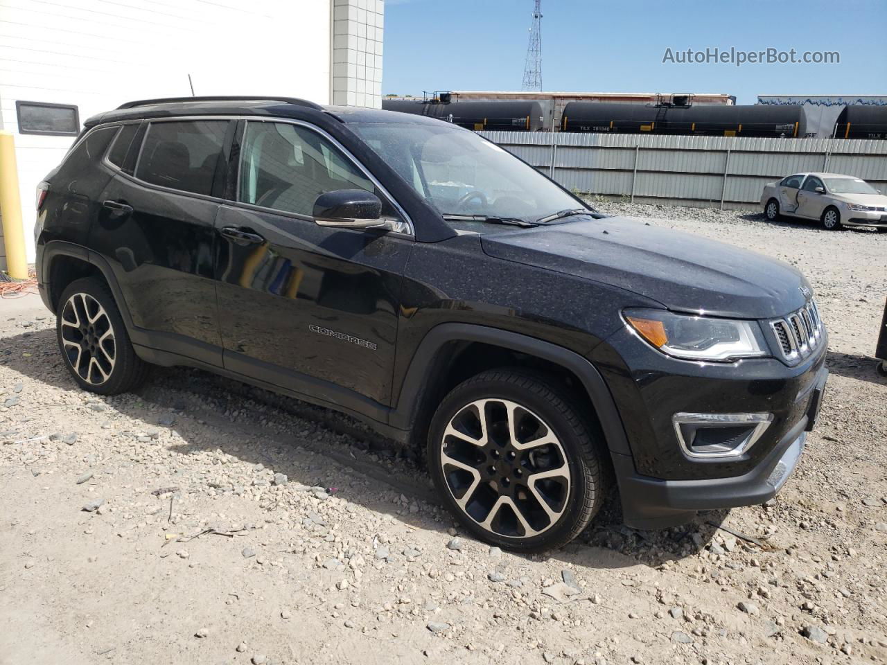 2018 Jeep Compass Limited Черный vin: 3C4NJDCB0JT401186