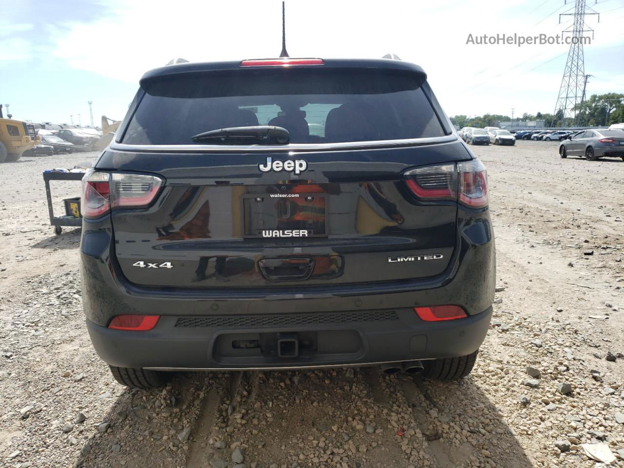 2018 Jeep Compass Limited Черный vin: 3C4NJDCB0JT401186