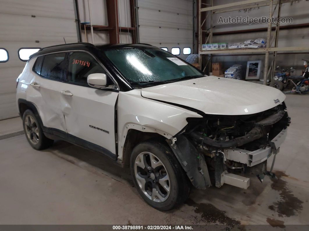 2018 Jeep Compass Limited 4x4 White vin: 3C4NJDCB1JT314798