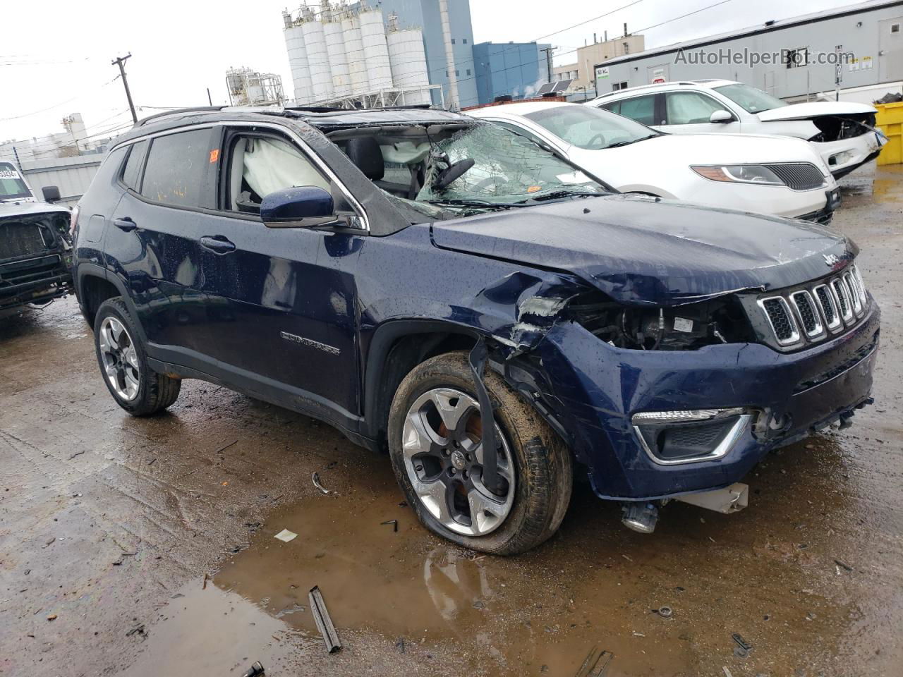 2018 Jeep Compass Limited Синий vin: 3C4NJDCB1JT454544