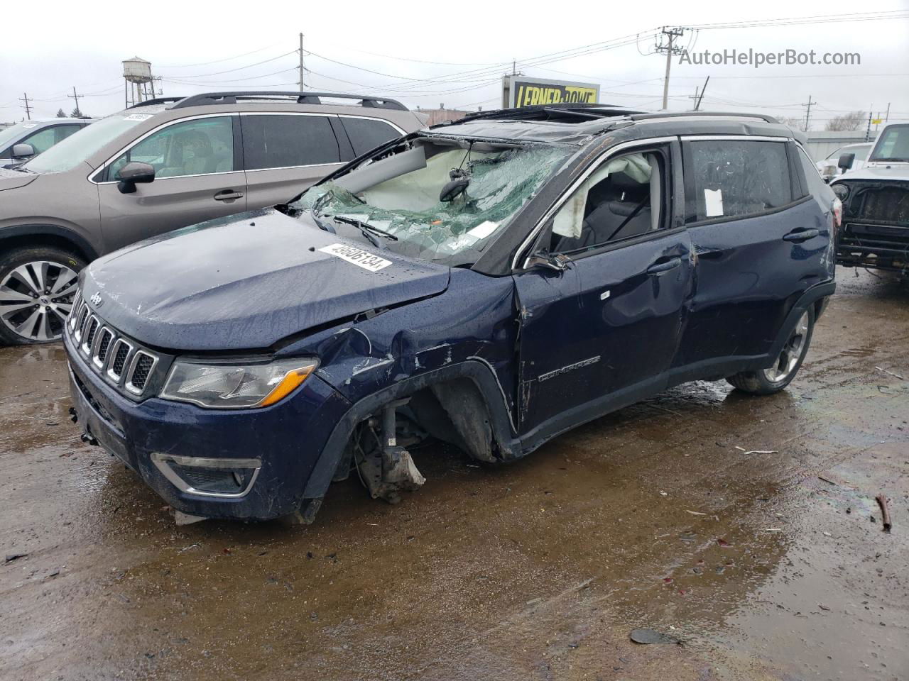 2018 Jeep Compass Limited Blue vin: 3C4NJDCB1JT454544