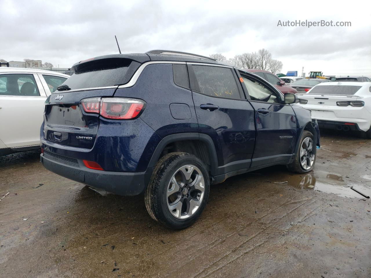 2018 Jeep Compass Limited Blue vin: 3C4NJDCB1JT454544