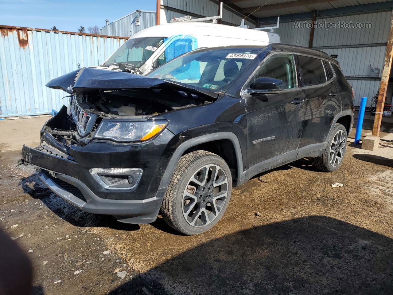 2018 Jeep Compass Limited Black vin: 3C4NJDCB2JT143480