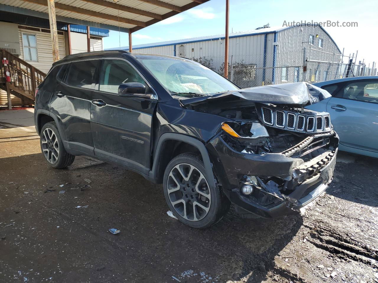 2018 Jeep Compass Limited Black vin: 3C4NJDCB2JT143480