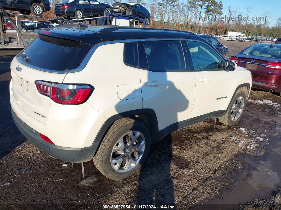 2018 Jeep Compass Limited 4x4 White vin: 3C4NJDCB2JT144161