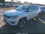 2018 Jeep Compass Limited 4x4 White vin: 3C4NJDCB2JT144161