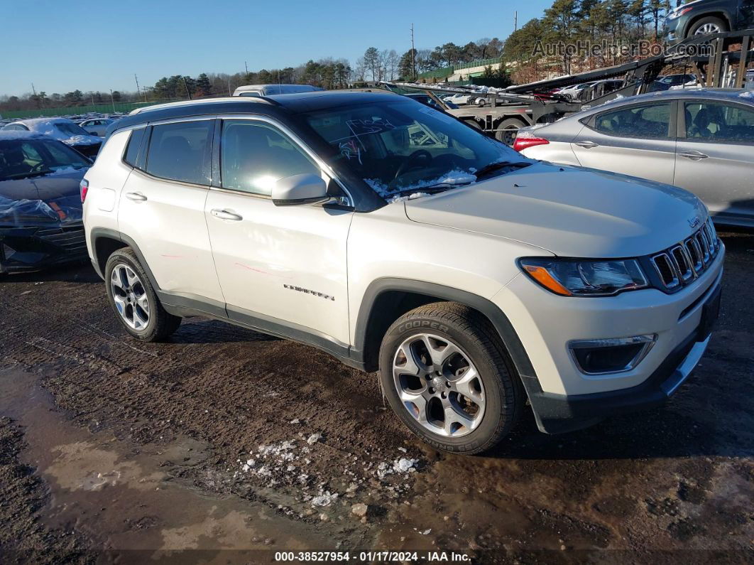 2018 Jeep Compass Limited 4x4 White vin: 3C4NJDCB2JT144161