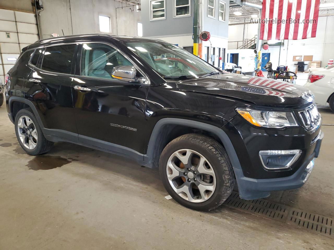 2018 Jeep Compass Limited Black vin: 3C4NJDCB3JT205338