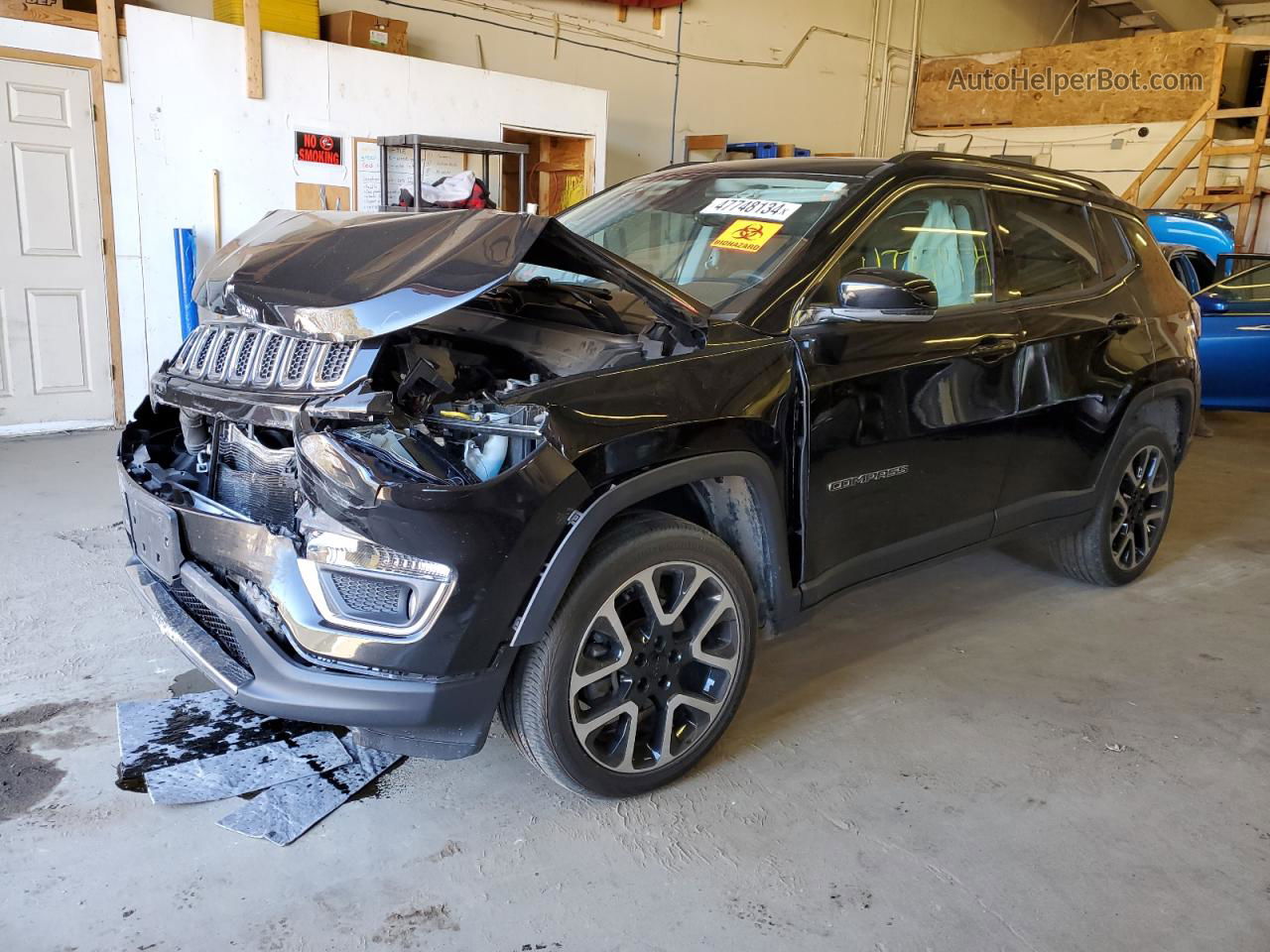 2018 Jeep Compass Limited Black vin: 3C4NJDCB3JT328427