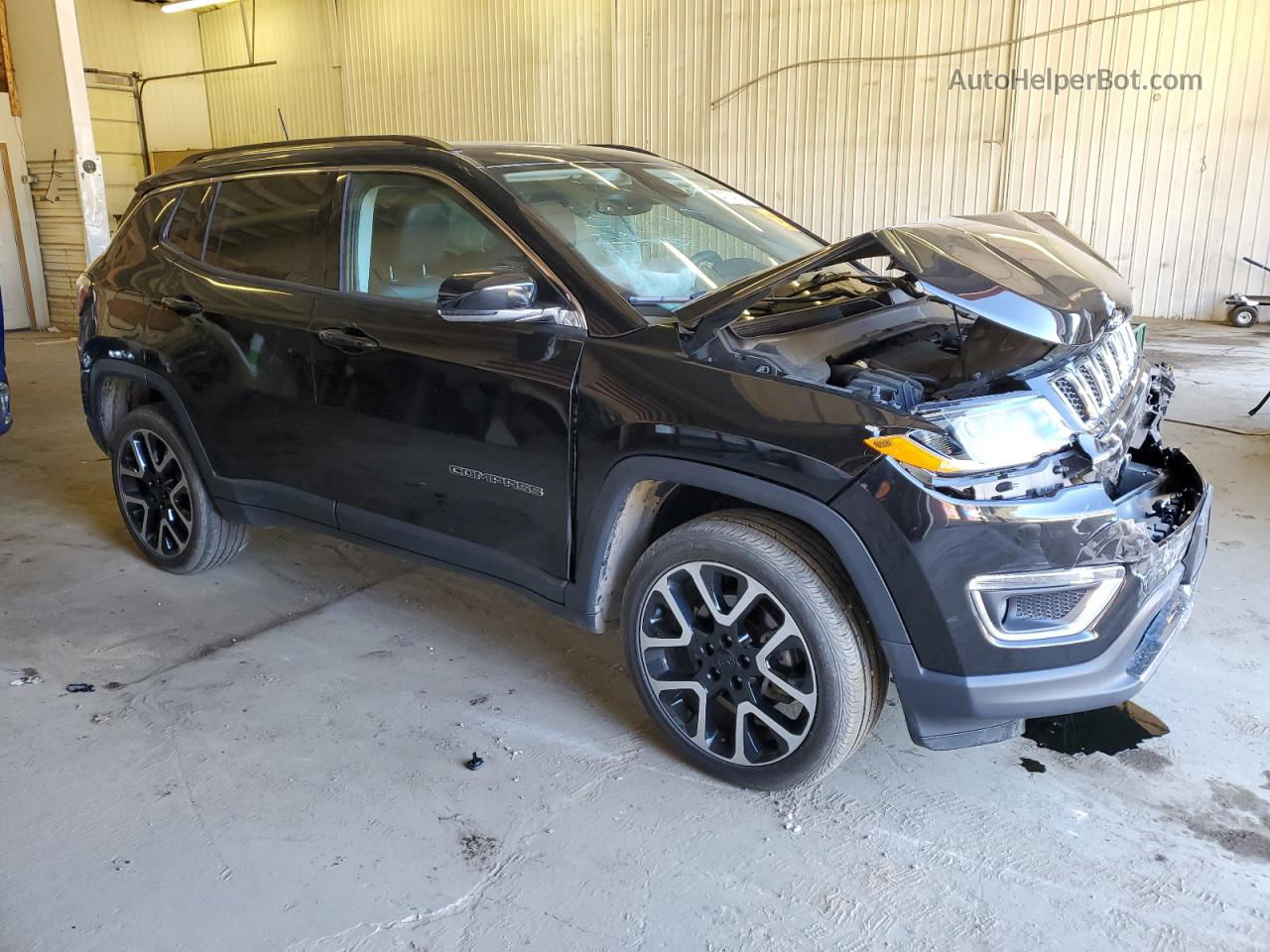 2018 Jeep Compass Limited Black vin: 3C4NJDCB3JT328427