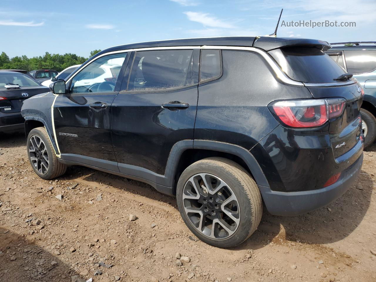 2018 Jeep Compass Limited Black vin: 3C4NJDCB5JT100946