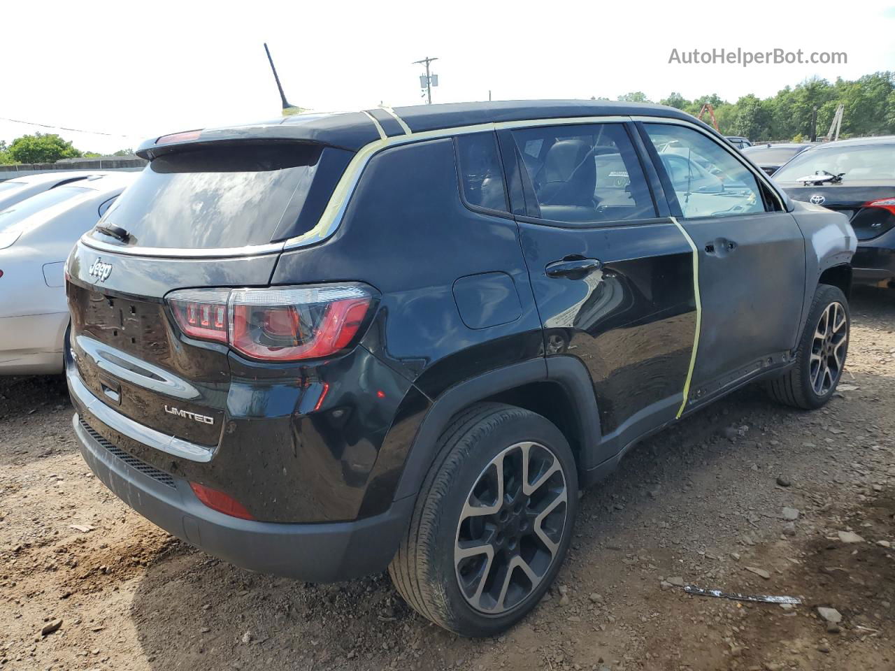 2018 Jeep Compass Limited Black vin: 3C4NJDCB5JT100946