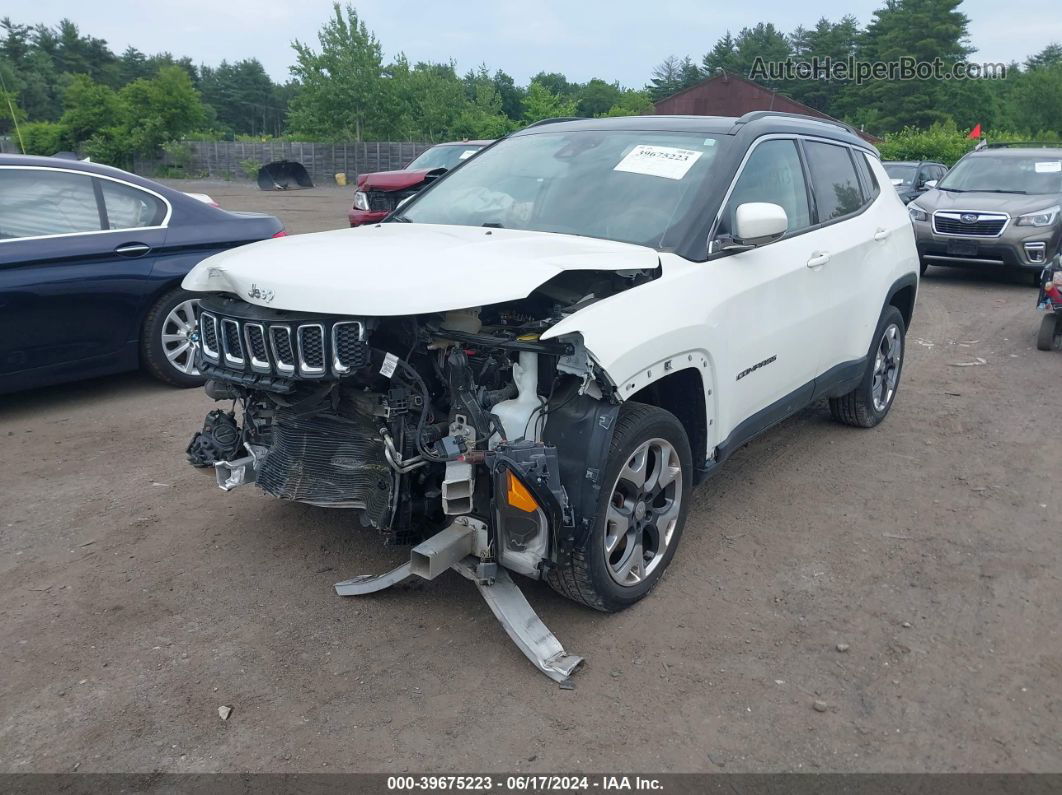 2018 Jeep Compass Limited 4x4 White vin: 3C4NJDCB5JT116516