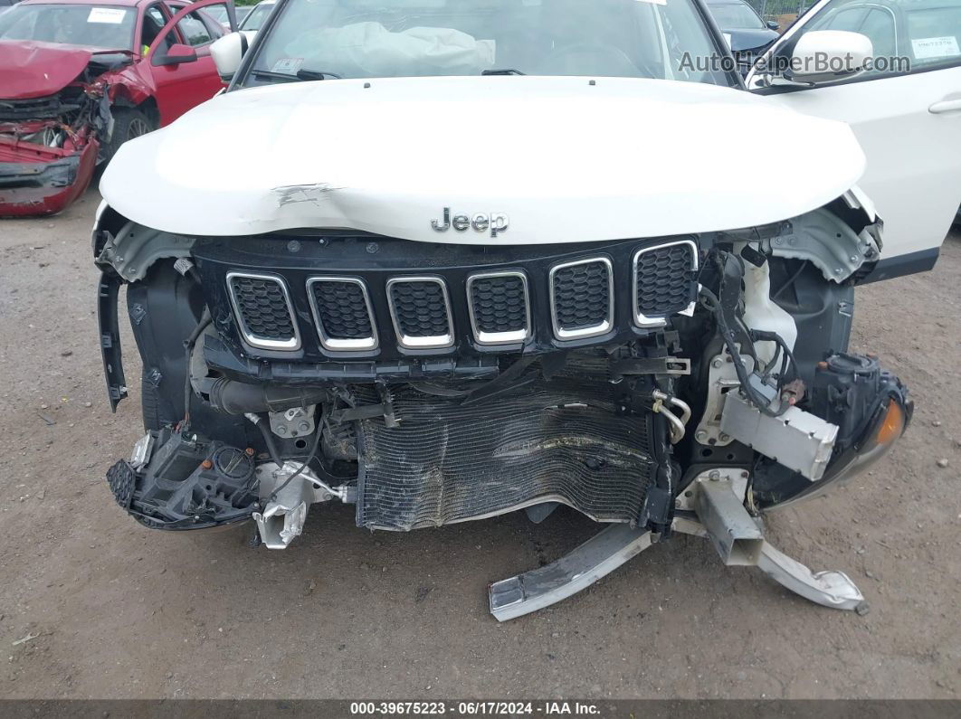 2018 Jeep Compass Limited 4x4 White vin: 3C4NJDCB5JT116516