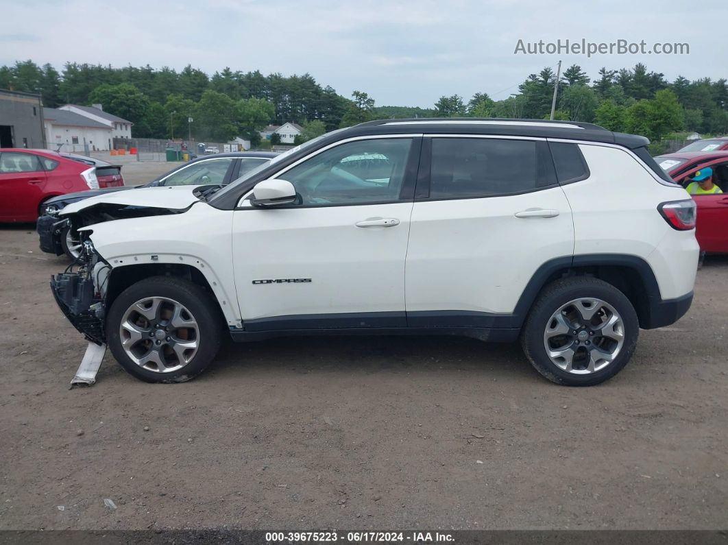 2018 Jeep Compass Limited 4x4 White vin: 3C4NJDCB5JT116516