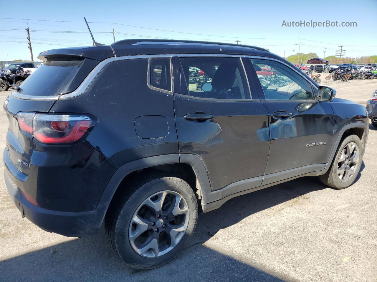 2018 Jeep Compass Limited Black vin: 3C4NJDCB5JT332463