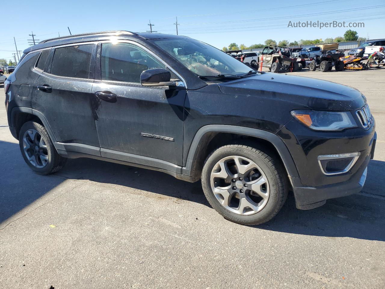 2018 Jeep Compass Limited Black vin: 3C4NJDCB5JT332463