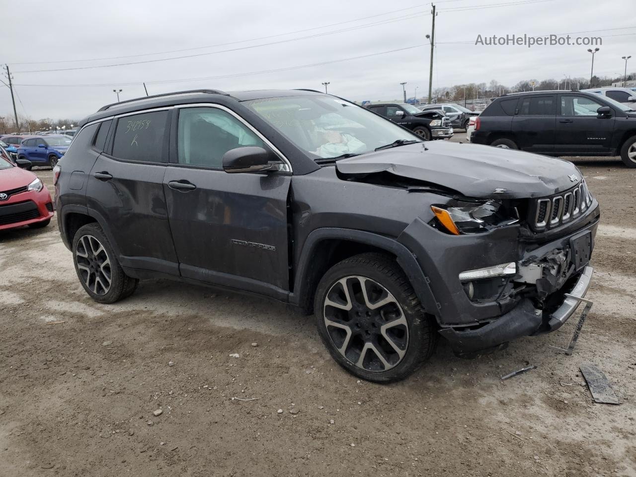2018 Jeep Compass Limited Charcoal vin: 3C4NJDCB5JT342958