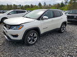 2018 Jeep Compass Limited White vin: 3C4NJDCB5JT373868