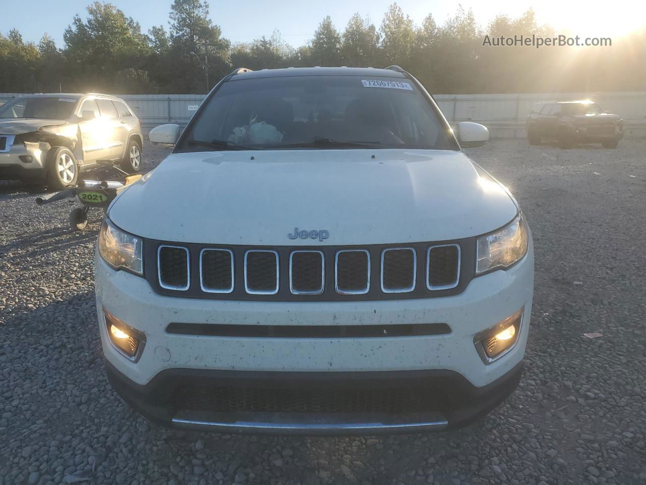 2018 Jeep Compass Limited Белый vin: 3C4NJDCB5JT415648