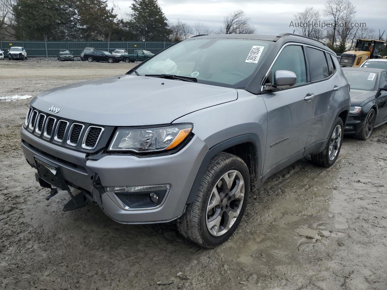 2018 Jeep Compass Limited Silver vin: 3C4NJDCB6JT163022