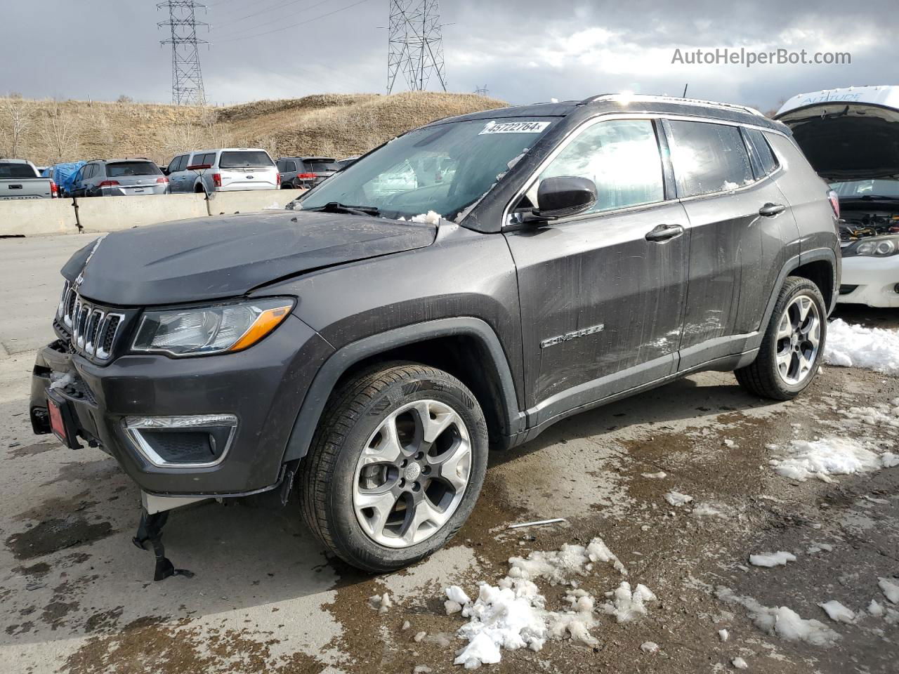2018 Jeep Compass Limited Charcoal vin: 3C4NJDCB6JT252184
