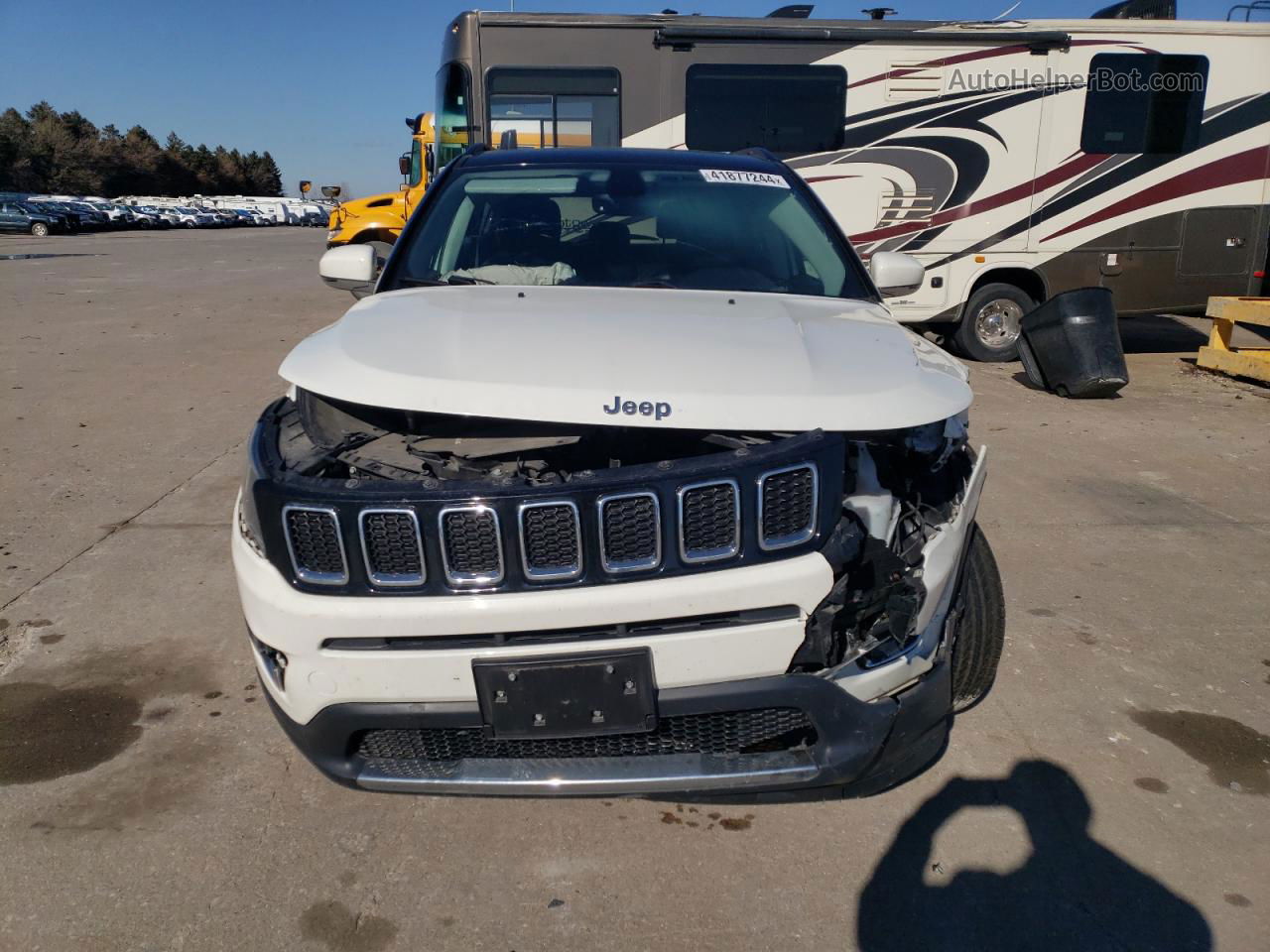 2018 Jeep Compass Limited White vin: 3C4NJDCB6JT263900