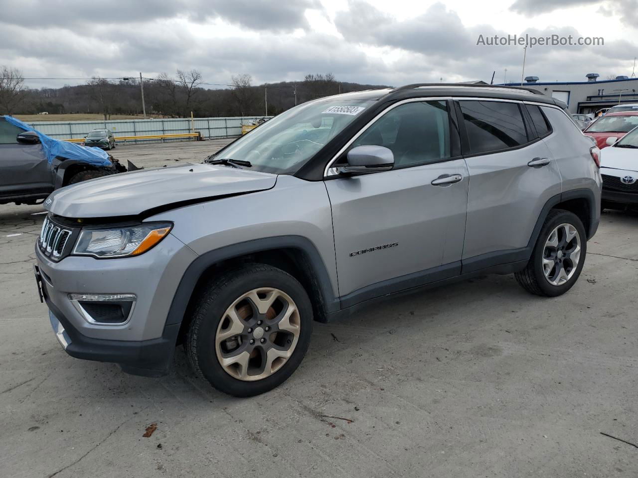 2018 Jeep Compass Limited Silver vin: 3C4NJDCB6JT315087