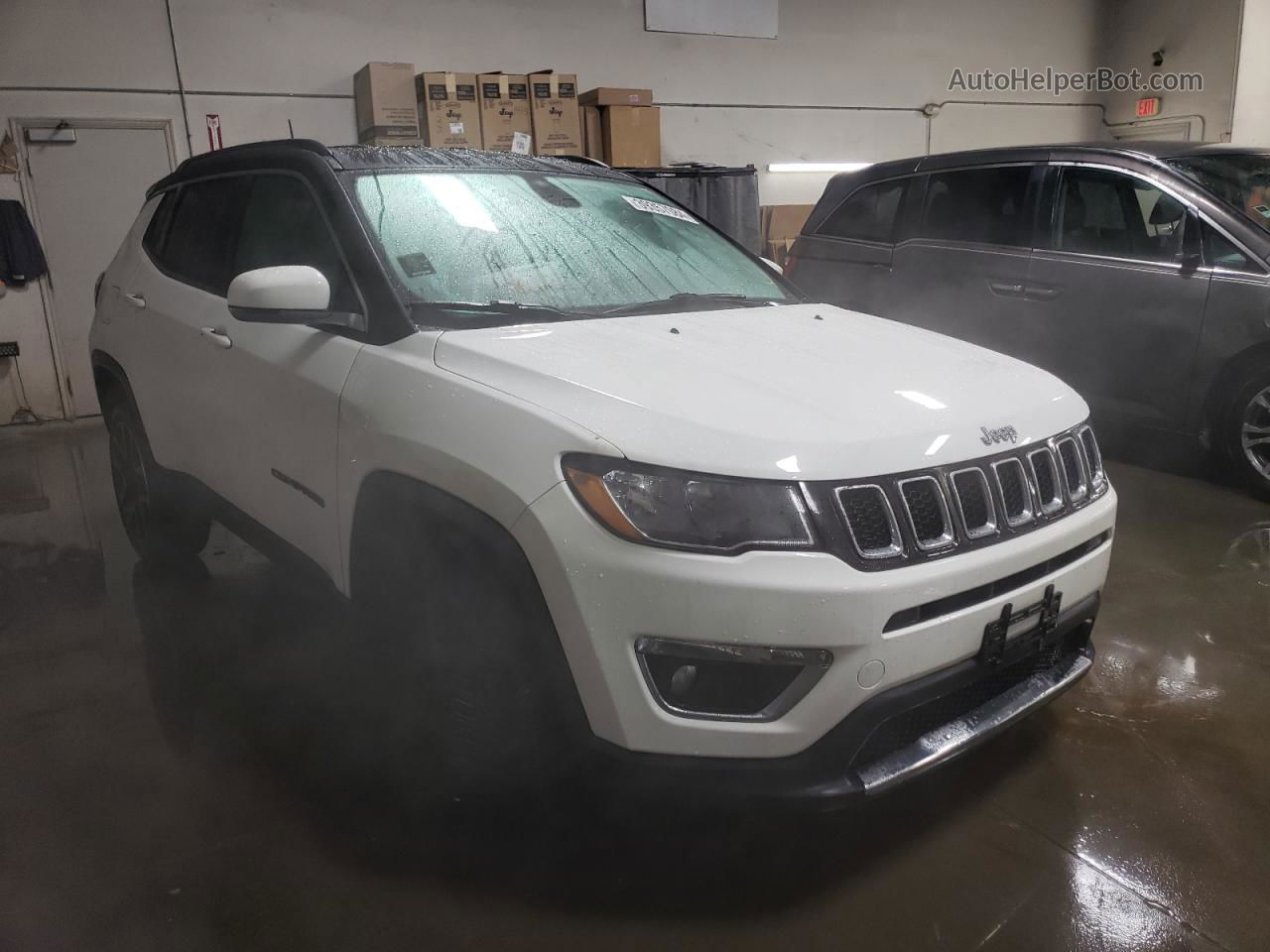 2018 Jeep Compass Limited White vin: 3C4NJDCB7JT254512