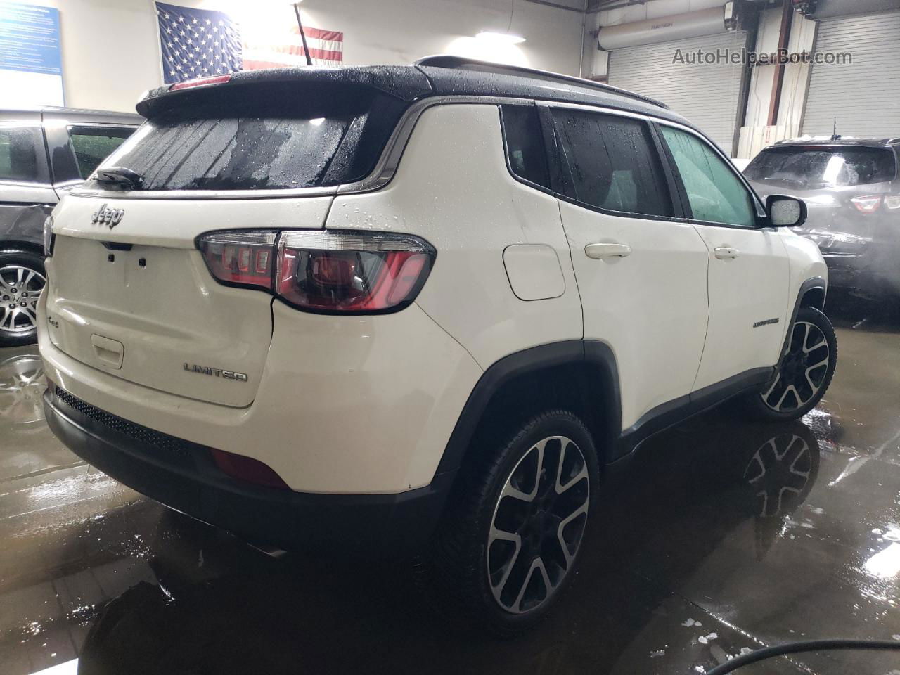 2018 Jeep Compass Limited White vin: 3C4NJDCB7JT254512