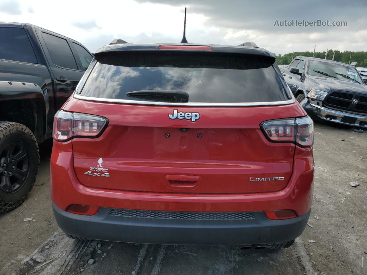 2018 Jeep Compass Limited Red vin: 3C4NJDCB7JT280625