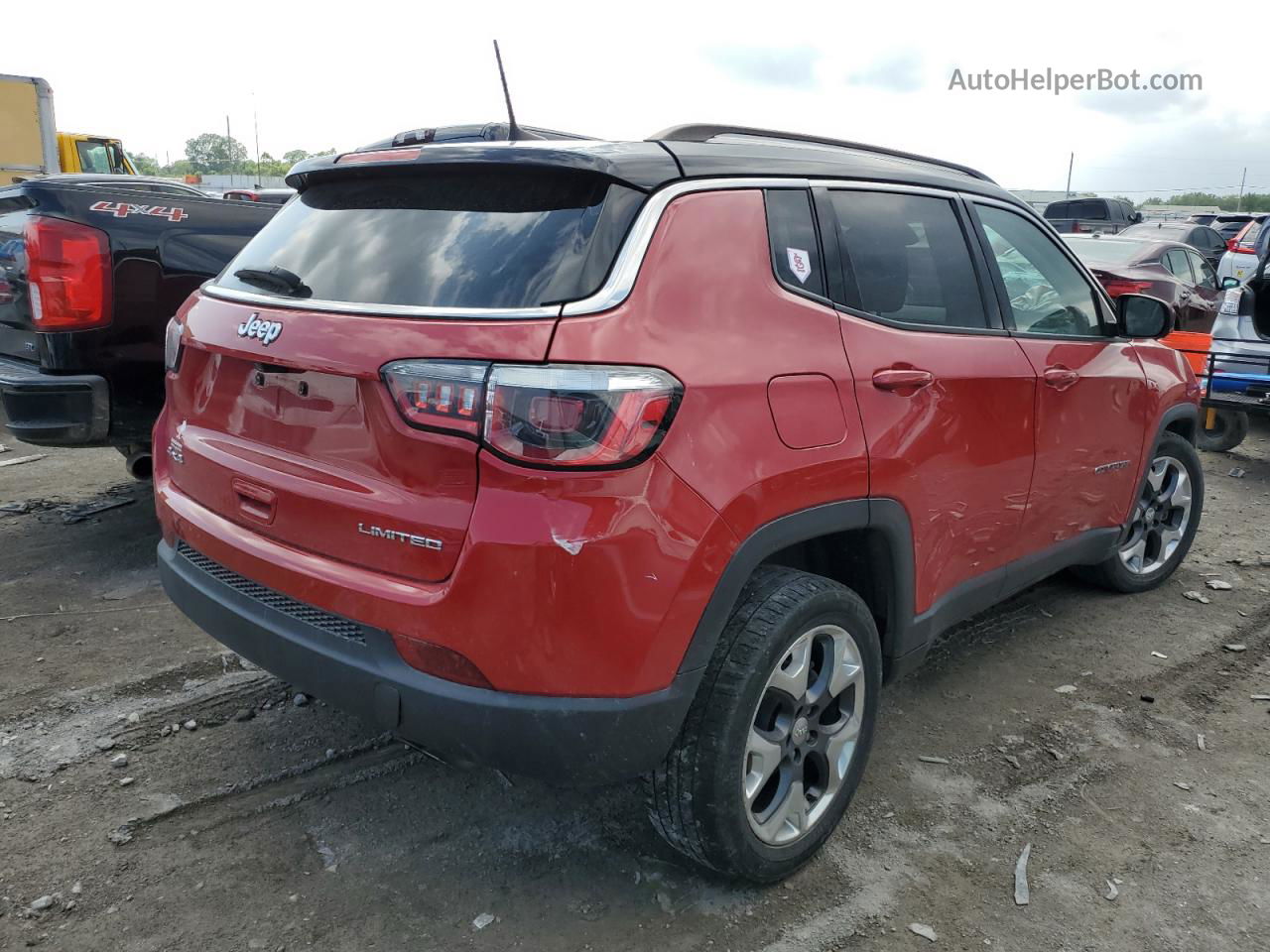 2018 Jeep Compass Limited Red vin: 3C4NJDCB7JT280625