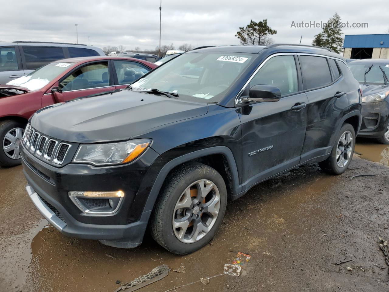 2018 Jeep Compass Limited Black vin: 3C4NJDCB7JT399744