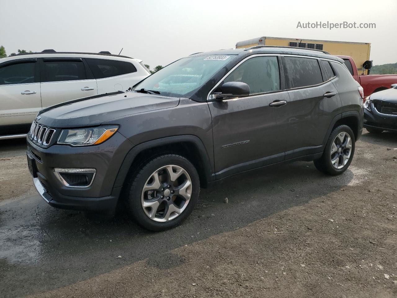 2018 Jeep Compass Limited Gray vin: 3C4NJDCB7JT437148