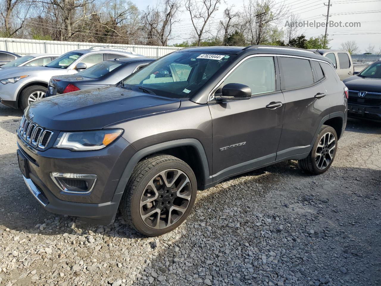 2018 Jeep Compass Limited Серый vin: 3C4NJDCB8JT228999