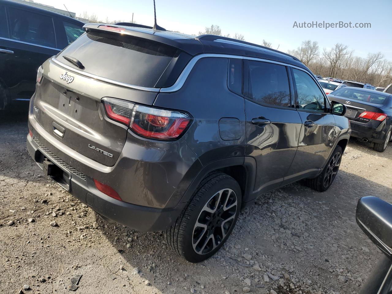 2018 Jeep Compass Limited Gray vin: 3C4NJDCB8JT228999