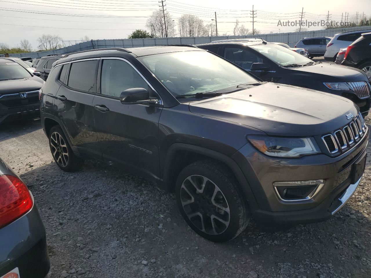 2018 Jeep Compass Limited Gray vin: 3C4NJDCB8JT228999