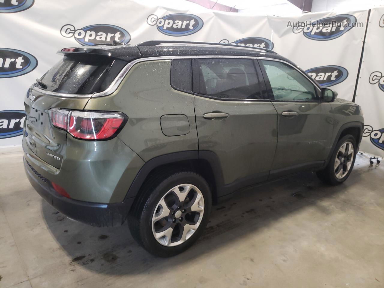 2018 Jeep Compass Limited Green vin: 3C4NJDCB8JT400206