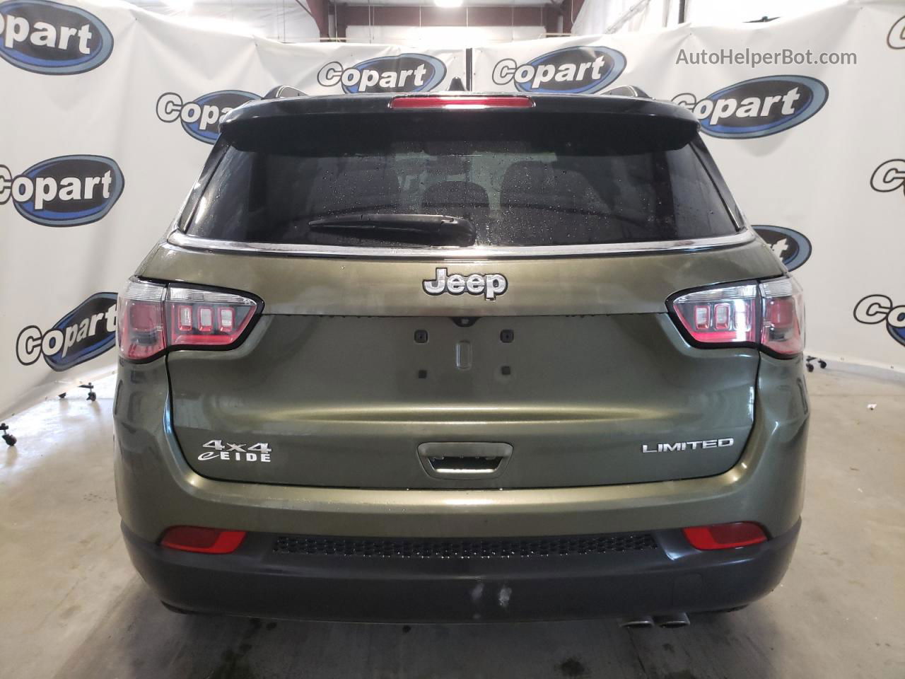 2018 Jeep Compass Limited Green vin: 3C4NJDCB8JT400206