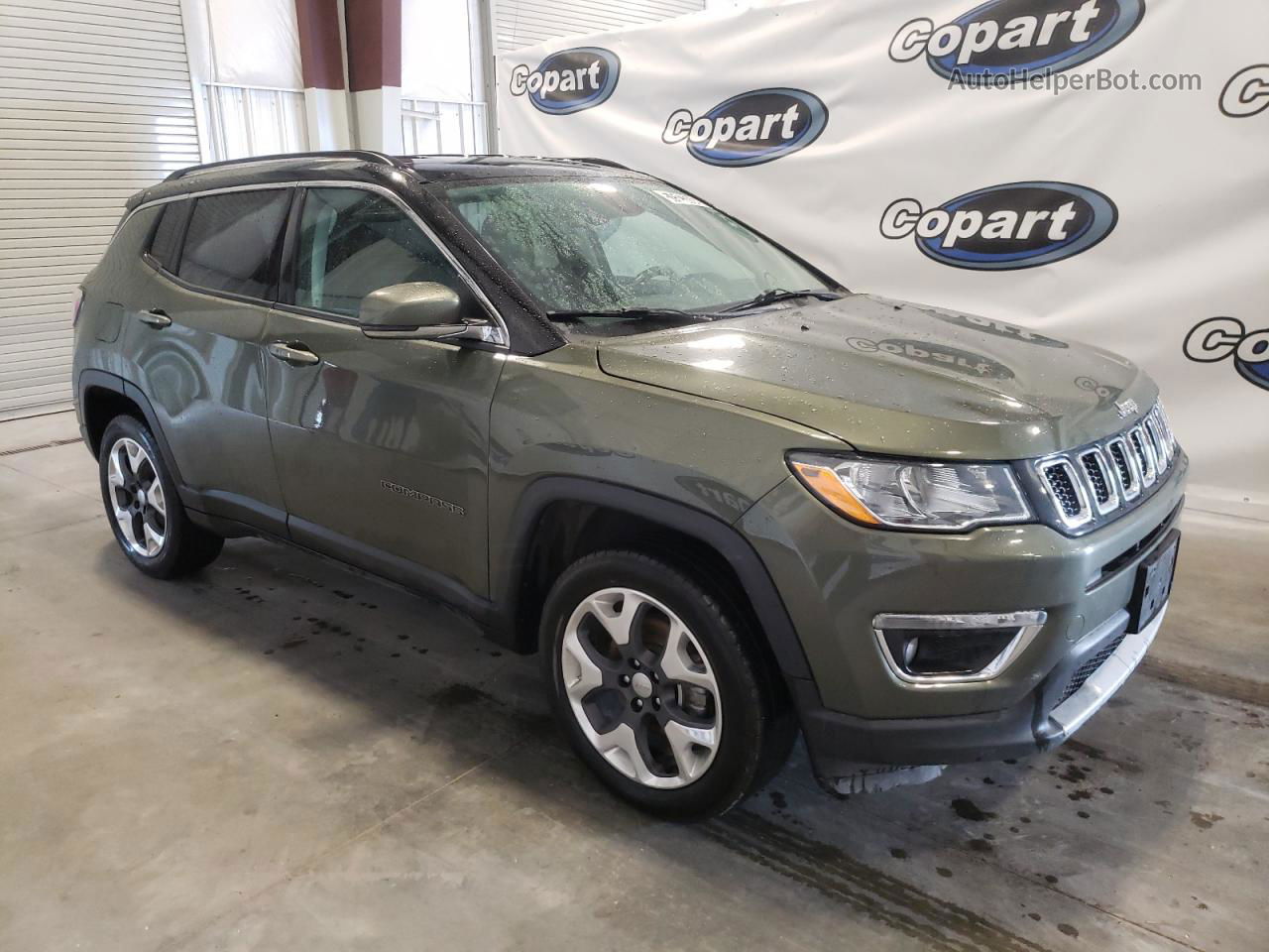 2018 Jeep Compass Limited Green vin: 3C4NJDCB8JT400206