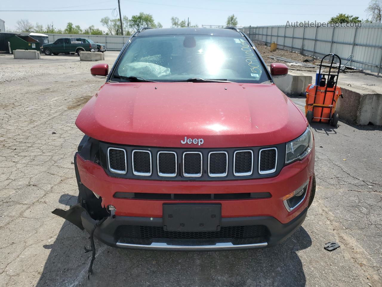 2018 Jeep Compass Limited Red vin: 3C4NJDCB9JT135845