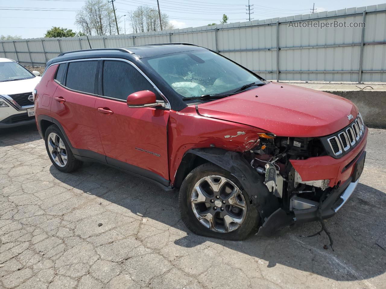 2018 Jeep Compass Limited Красный vin: 3C4NJDCB9JT135845