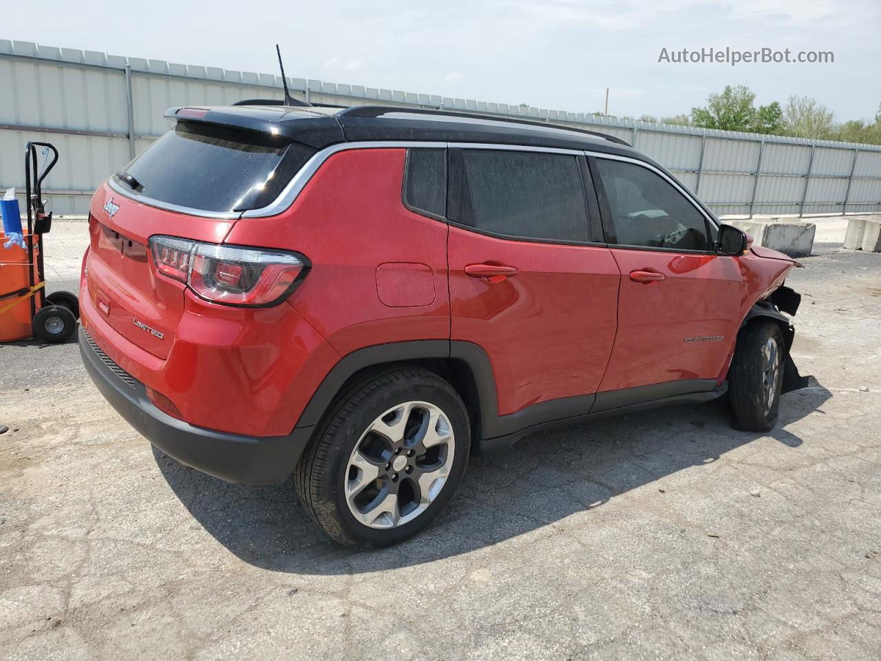 2018 Jeep Compass Limited Red vin: 3C4NJDCB9JT135845