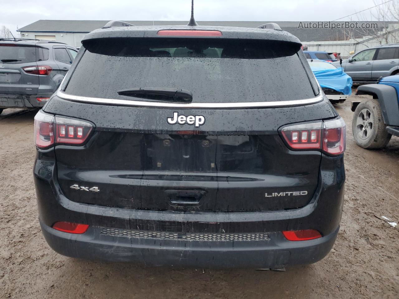 2018 Jeep Compass Limited Black vin: 3C4NJDCB9JT266936