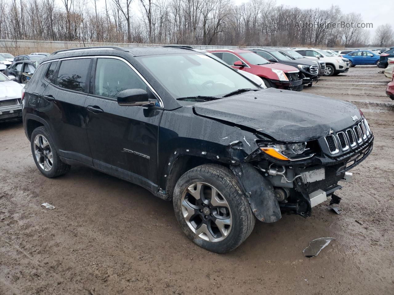 2018 Jeep Compass Limited Black vin: 3C4NJDCB9JT266936